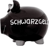 KCG Spardose Schwein Schwarzgeld - Keramik, groß Spardose Schwein Schwarzgeld 30 cm 25 cm Keramik