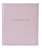 NepaLokta Gästebuch - 21 x 24 cm, mit Wortprägung, creme Gästebuch neutral creme 21 cm 24 cm