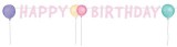amscan® Partykette Luftballon Happy Birthday - 150 cm Girlande Happy Birthday 150 cm Papier