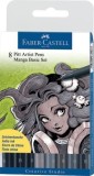 FaberCastell Tuschestift PITT® ARTIST PEN - 8er Etui, Manga Basic Set Tuschestift sortiert sortiert