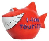KCG Spardose Hai I-like-Tourists - Keramik, klein Spardose Hai I-like-Tourists 13 cm 11 cm Keramik