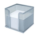 WEDO® Zettelbox Office silber Zettelbox silber Metall 100 x 100 x 100 mm