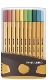 STABILO® Fineliner point 88® Etui ColorParade - 20er Tischset in anthrazit/orange - mit 20 verschiedenen Farben