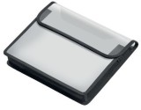 Veloflex® Sammelbox VELOBAG® - A5 quer matt transparent mit Schlaufen für einen Tragegurt A5