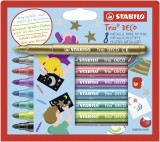 STABILO® Metallic-Filzstift mit robuster XL-Spitze - Trio DECO - 8er Pack - mit 8 verschiedenen Farben