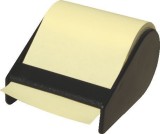 RNK Verlag Haftnotiz Rolle im Abroller - gelb 60 mm x 10 m, nachfüllbar Haftnotizspender schwarz