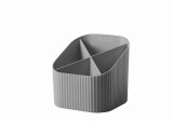 HAN Schreibköcher Re-X-LOOP - 4 Fächer, dunkelgrau 100% Recyclingmaterial Köcher Re-X-LOOP 111 mm