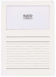 Elco Sichtmappen Ordo classico - weiß, 120g, 10 Stück, Sichtfenster und Linien Sichtmappe weiß