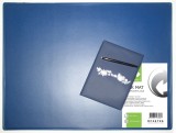 Q-Connect® Schreibunterlage - 53 x 40 cm, blau ohne Klarsichtauflage Schreibunterlage 53 x 40 cm
