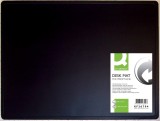 Q-Connect® Schreibunterlage - 53 x 40 cm, schwarz ohne Klarsichtauflage Schreibunterlage 53 x 40 cm