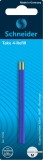 Schneider Kugelschreibermine Take 4 Refill - M, blau (dokumentenecht), 2 Stück Kugelschreibermine M