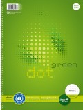 Staufen® green Collegeblock dotted - A4, 80 Blatt, 70 g/qm, gepunktet 100% aus Recycling-Papier A4