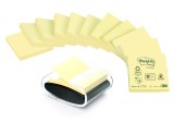 Post-it® SuperSticky Haftnotizspender für  Z-Notes, gefüllt, schwarz/transparent + 12 Block 40 mm