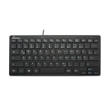 MediaRange Tastatur kompakt - QWERTZ, schwarz Spritzwassergeschützte kabellose Tastatur Tastatur
