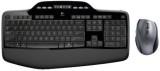 Logitech Wireless Desktop MK710 - Tastatur-Maus-Set, kabelbos, schwarz Spritzwassergeschützt USB