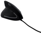 MediaRange Maus MROS231 - ergonomisch, 6 Tasten, optisch, kabelgebunden, schwarz Linkshänder Maus