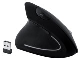 MediaRange Maus MROS232 - ergonomisch, 6 Tasten, optisch, kabellos, schwarz Linkshänder Maus 65 mm