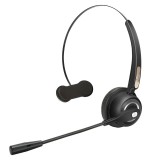 MediaRange Headset Mono mit Mikrofon - kabellos Headset schwarz Bluetooth 10 Meter bis zu 12 Stunden