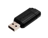 Verbatim USB Stick 2.0 PinStripe - 128 GB, schwarz USB Stick 128 GB USB 2.0 bis zu 10 MB/s schwarz