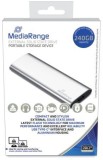 MediaRange externes USB Type-C® Laufwerk SSD - 240 GB, silber Festplatte USB Type-C® 240 GB 100 mm