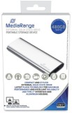 MediaRange externes USB Type-C® Laufwerk SSD - 480 GB, silber Festplatte USB Type-C® 480 GB 100 mm