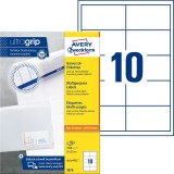 Avery Zweckform® 3679 Universal-Etiketten ultragrip - 97 x 55 mm, weiß, 1.000 Etiketten, permanent