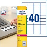 Avery Zweckform® L6145-20 Etikett Sicherheit - 45,7x25,4 mm, weiß, 800 Etiketten, permanent, manipulationssicher
