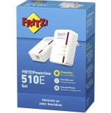 FRITZ!Powerline 510E Set Internet Netzwerkadapter weiß/rot 500 Mbps