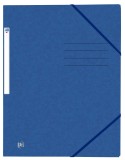 Oxford Eckspannmappe TOP FILE+ - A4, 390 g/qm, Karton, Gummizug, blau Eckspanner blau A4 240 mm