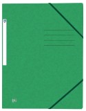 Oxford Eckspannmappe TOP FILE+ - A4, 390 g/qm, Karton, Gummizug, grün Eckspanner grün A4 240 mm