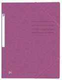 Oxford Eckspannmappe TOP FILE+ - A4, 390 g/qm, Karton, Gummizug, violett Eckspanner violett A4