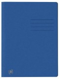 Oxford Schnellhefter TOP FILE+ - A4, Karton 390g/qm, kfm. und Amtsheftung, blau Schnellhefter blau
