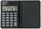 Rebell® Taschenrechner SHC-108 BX - Solar-/Batteriebetrieb, 8stellig, LC-Display, schwarz schwarz