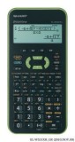 SHARP Schulrechner ELW-531XHG Schulrechner schwarz/grün - Batteriebetrieb 1x AAA 80 x 14 x 168 mm