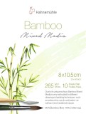 Hahnemühle Mixed Media Block Bamboo - 8x10,5 cm, 265 g/qm, 10 Blatt Zeichenblock 8 x 10,5 cm weiß