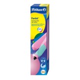 Pelikan® Tintenroller Twist® - Sweet Lilac dreieckige Form mit weicher Griffzone Tintenroller blau