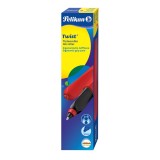 Pelikan® Tintenroller Twist® - Fiery Red dreieckige Form mit weicher Griffzone Tintenroller blau