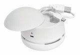 WEDO® Tischstaubsauger W2D2 weiß wiederaufladbar USB Staubsauger weiß 8,3 cm 7,7 cm