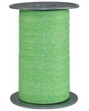 Ringelband - 10 mm x 100 m, Glitter grün Geschenkband grün 10 mm 100 m Polypropylen