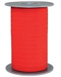 Ringelband - 10 mm x 100 m, Glitter leuchtend rot Geschenkband leuchtend rot 10 mm 100 m
