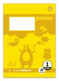 Staufen® Schulblock PREMIUM LIN 1 - A5, 50 Blatt, 90 g/qm, liniert farbig Schulblock A5 90 g/qm