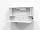 Hammerbacher Wandschreibtisch Mini Office weiß/weiß Einfache Selbstmontage Schreibtisch