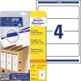 Avery Zweckform® LR4761-25 Recycling Ordnerrücken-Etiketten, breit/kurz, 61 x 192 mm, weiß, 120 Etiketten