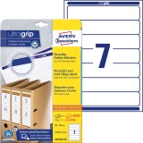 Avery Zweckform® LR4760-25 Recycling Ordnerrücken-Etiketten, schmal/kurz, 38 x 192 mm, weiß, 210 Etiketten
