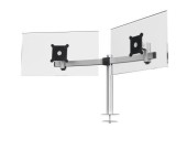 Durable Monitorwandhalter mit Arm für 2 Monitore - silber, Tischdurchführung Monitorarm 78 cm