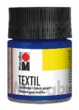 Marabu Textil - Mittelblau 052, 50 ml Textilfarbe mittelblau für helle Textilien bis 60 °C 50 ml