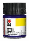 Marabu Textil - Dunkelblau 053, 50 ml Textilfarbe dunkelblau für helle Textilien bis 60 °C 50 ml