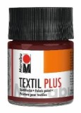 Marabu Textil plus - Mittelbraun 046, 50 ml Textilfarbe mittelbraun für dunkle Stoffe bis 40 °C