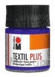 Marabu Textil plus - Violett dunkel 051, 50 ml Textilfarbe violett für dunkle Stoffe bis 40 °C