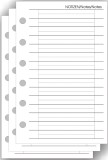 bind® Ersatzeinlage Notizen - A7, 50 Blatt Kalendereinlagen Notizen A7 7,4 cm 10,5 cm Universal